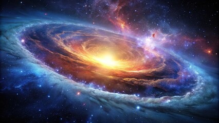 Obraz premium nebula formation gravitational collapse minimalism