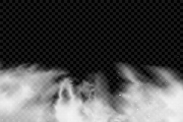 A realistic set of white clouds of flour, sugar, washing powder. An explosion of snow dust in the air. A splash of ice crystals in a white blizzard cloud.