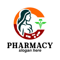 a logo for pharmacy that says pharmacy on it