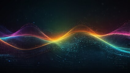 Abstract digital wave tech