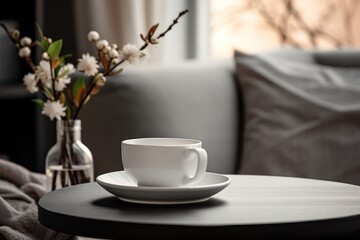 Obraz premium Coffee cup furniture tableware saucer.