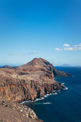 Rugged Cliffs and Deep Blue Ocean