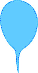 Blue speech baloon