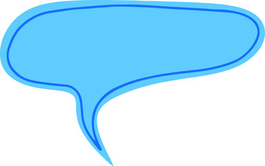 Blue speech baloon