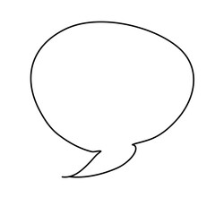 White quote Frame. Fun Talk Thinking idea Balloon