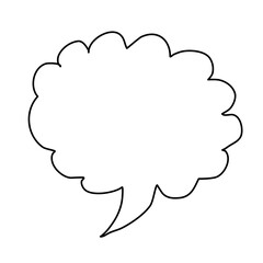 Fototapeta premium White quote Frame. Fun Talk Thinking idea Balloon