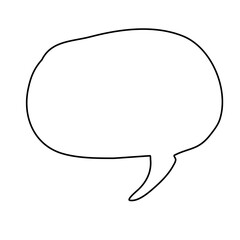 White quote Frame. Fun Talk Thinking idea Balloon