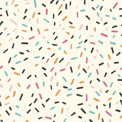  Illustration seamless pattern of Hand Drawn Confetti Style