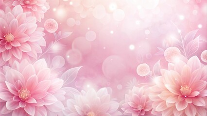 Fototapeta premium Soft light abstract floral background wallpaper pattern silhouette