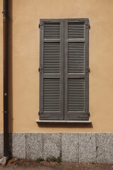 window with shutters