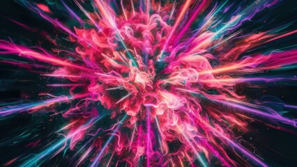a mesmerizing explosion of vibrant colors