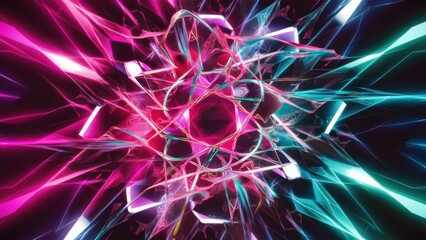 a stunning abstract digital art piece featuring