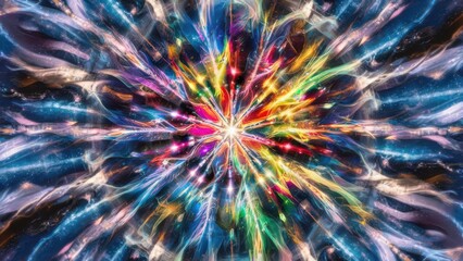 a stunning artwork featuring a central point