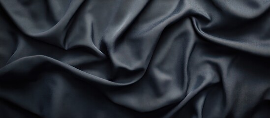 Obraz premium A plain black t-shirt displayed on a neutral background