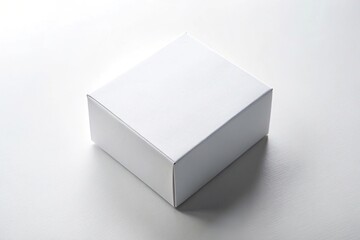 Fototapeta premium white paper box mockup on white background