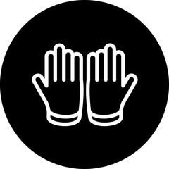 Gloves Icon Style