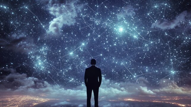 Digital Constellation: Business Professionals Harnessing Cloud Technology for Innovation