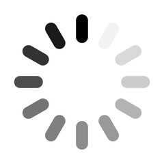 Loading icon, loading bar icon, Flat vector illustration design isolated on white background.