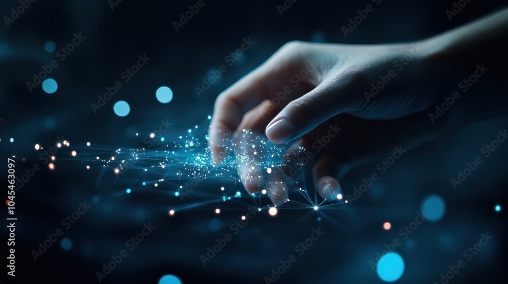 Poster digital transformation technology strategy, digitization and digitalization of business processes an