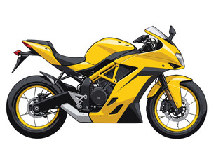 Obraz premium Vector of a cool sports bike on a white background