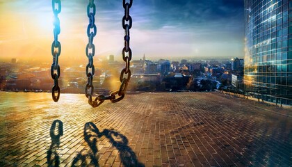 Great chains holding back a great city