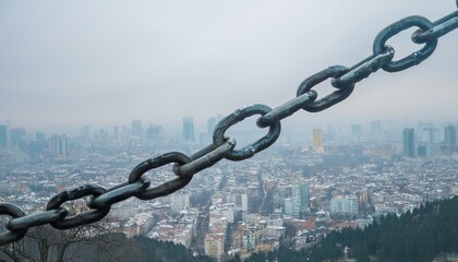 Great chains holding back a great city