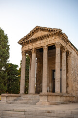 Obraz premium Croatia, Pula. Ancient Temple of Augustus
