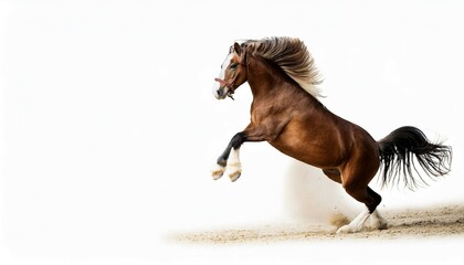 horse in the snow