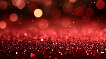 Bright red glitter wallpaper in repeating pattern