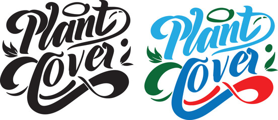 T-shirt Calligraphy vector design with "Plant Lover" text 