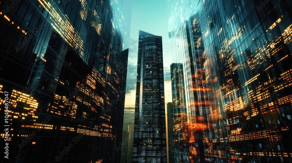 Poster program code and office buildings