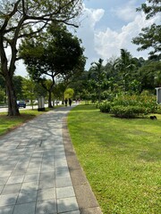 The Gate of Fort Canning Hill Park in Singapore city