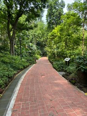 The Gate of Fort Canning Hill Park in Singapore city