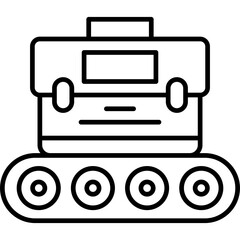 Fototapeta premium Conveyor Belt Icon