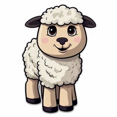 Obraz premium sheep isolated on white