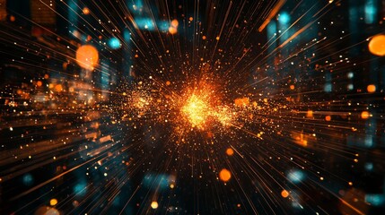 Obraz premium Dynamic Financial Growth with Minimalist Graph Explosion