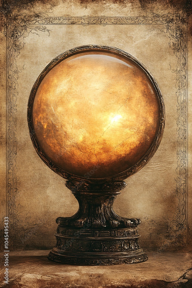 Poster a mysterious golden orb unveil the secrets of an ancient artifact that captivates the imagination an