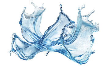 water splash isolated on white background