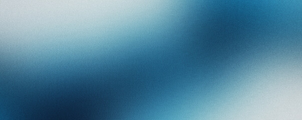 Abstract blue gradient with smooth grainy texture and soft light transition