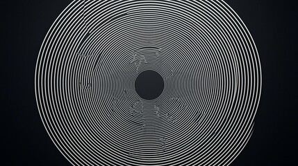 Elegant Minimalist Mandala Design in White and Black for Modern Decor