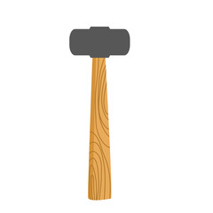 Woodwork hammer with wooden handle