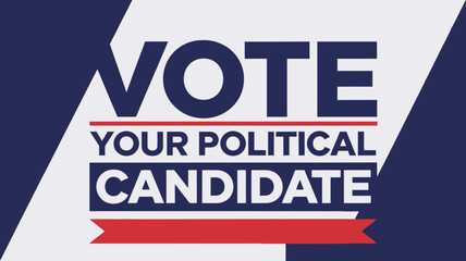 Fototapeta premium Artwork depicting the concept of presidential elections, democracy, and diversity 