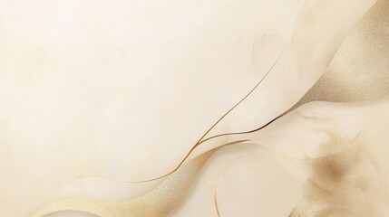 Soft ivory and gold design for a sleek and modern certificate background.