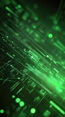 Abstract green tech background design