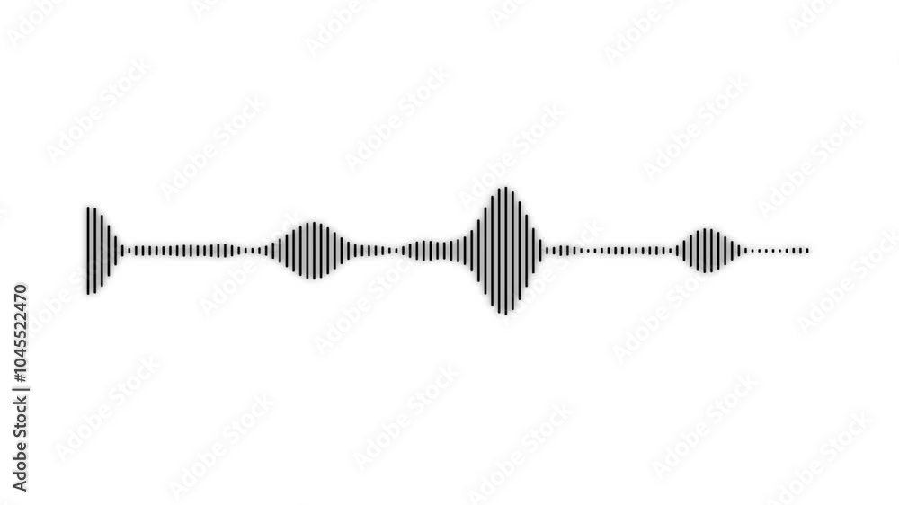 Aufkleber audio waveform spectrum animation. audio spectrum wave effect animation. sound graphic equalizer. di