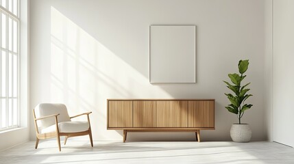 Minimalist Living Room with Natural Light and Decor