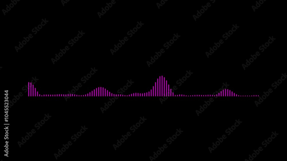 Aufkleber audio waveform spectrum animation. audio spectrum wave effect animation. video footage of audio visu