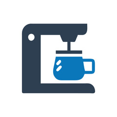 Fototapeta premium Kitchen kettle icon on white background