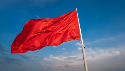 A red flag with a revolutionary aura