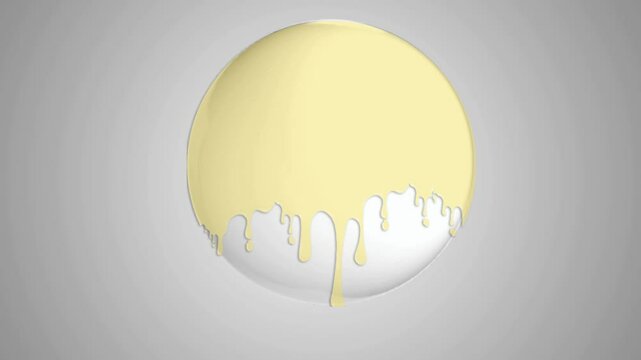 Animation of Liquid Dripping Over Globe Representing Human Emotions and Sins